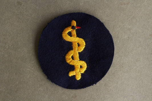 WW2 Tysk Kriegsmarine "Sanitäter" Specialist Ærmemærke. "Luxus ausführung". Original.