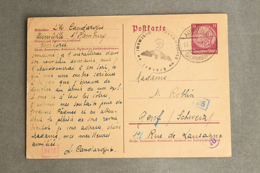 WW2 Tysk Postkort. Original.