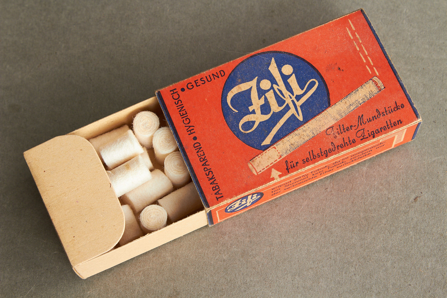 WW2 Tysk Cigaret Filtre. Original.