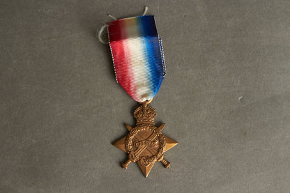WW2 Tysk Engelsk 1914-1914 Star. Tildelt og med navn. Original.