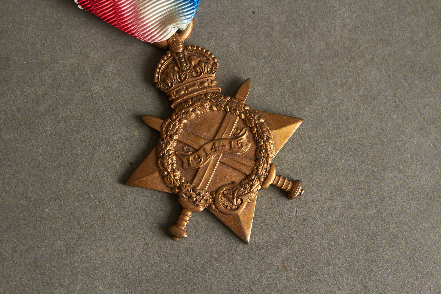 WW2 Tysk Engelsk 1914-1914 Star. Tildelt og med navn. Original.