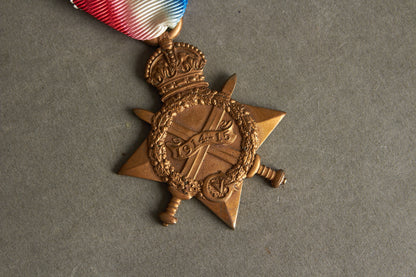 WW2 Tysk Engelsk 1914-1914 Star. Tildelt og med navn. Original.