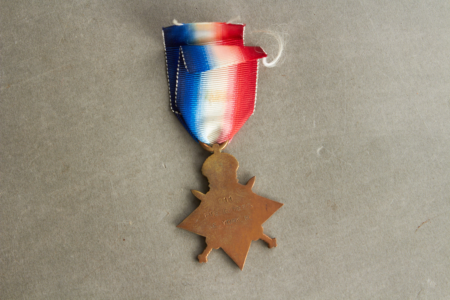 WW2 Tysk Engelsk 1914-1914 Star. Tildelt og med navn. Original.