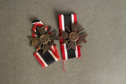 WW2 Tysk KVK Lot. Efterkrigs. Ét bånd er original.