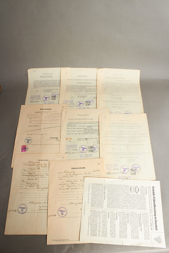 WW2 Tysk Blandet Lot. Original.