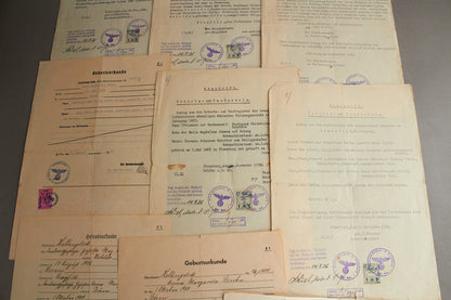 WW2 Tysk Blandet Lot. Original.