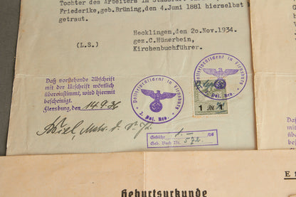 WW2 Tysk Blandet Lot. Original.
