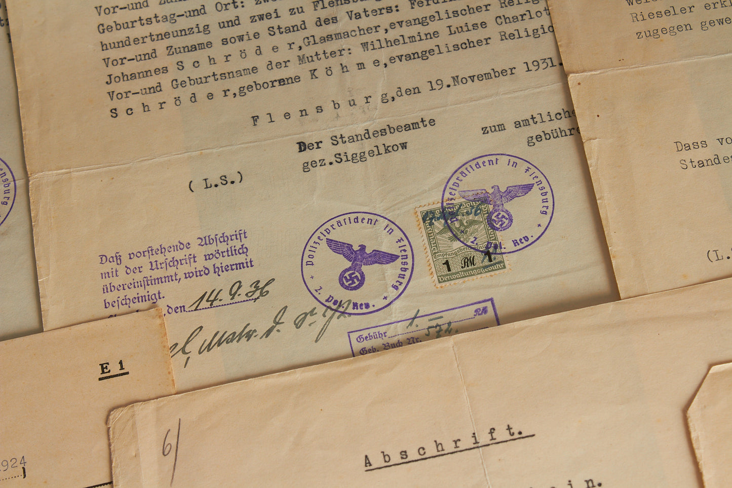 WW2 Tysk Blandet Lot. Original.