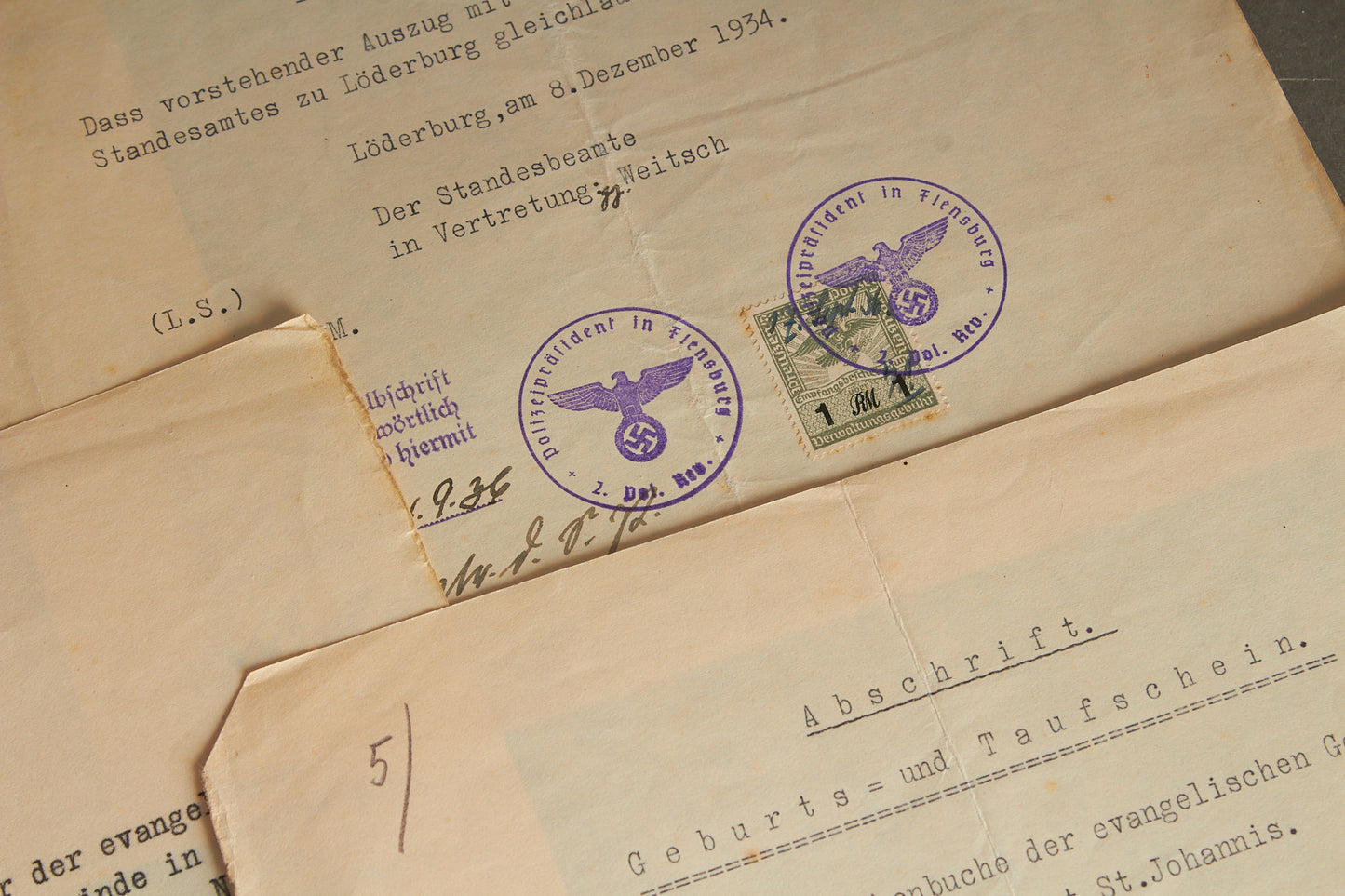 WW2 Tysk Blandet Lot. Original.
