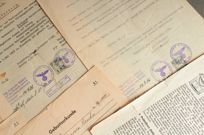WW2 Tysk Blandet Lot. Original.
