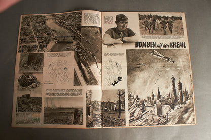 WW2 Tysk Luftwaffe "Der Adler" Blad. Original.