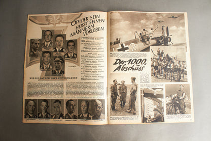WW2 Tysk Luftwaffe "Der Adler" Blad. Original.