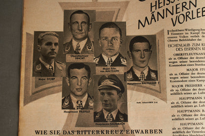 WW2 Tysk Luftwaffe "Der Adler" Blad. Original.