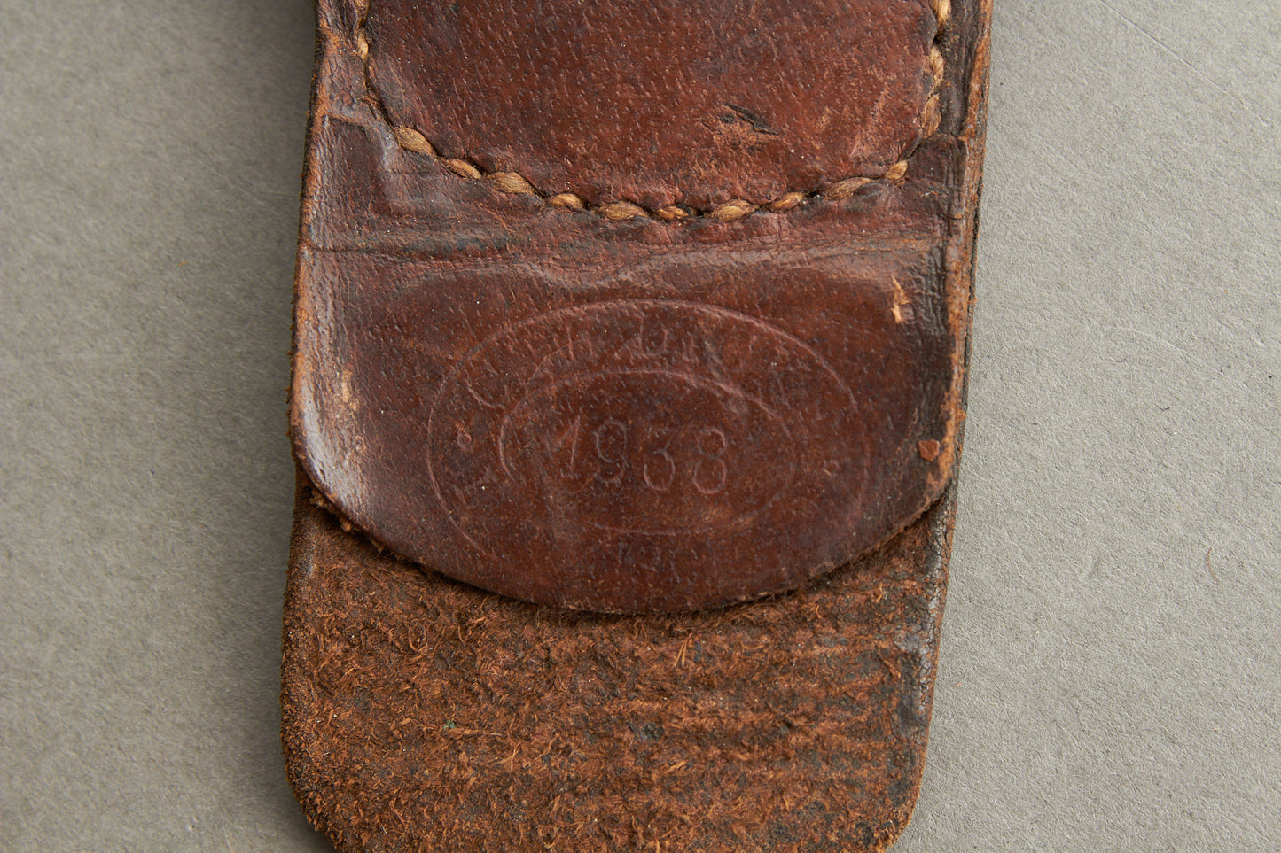 WW2 Tysk "Feuerschutzpolizei" i Hamborg Bæltespænde. Med fremstiller og 1938. Original.