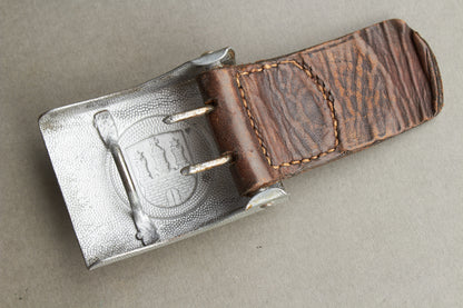 WW2 Tysk "Feuerschutzpolizei" i Hamborg Bæltespænde. Med fremstiller og 1938. Original.