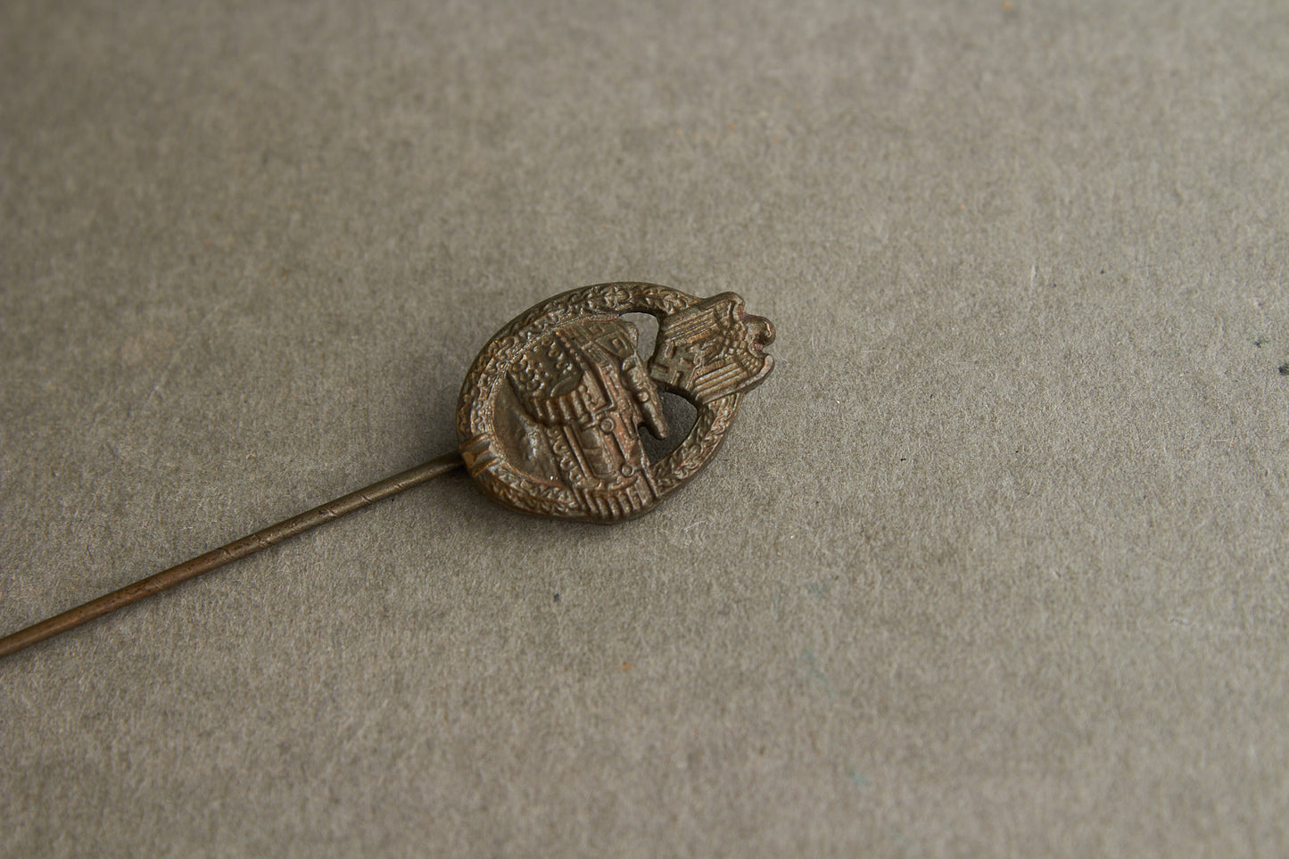 WW2 Tysk Panzerkampfabzeichen i Bronze. Miniature. Original.