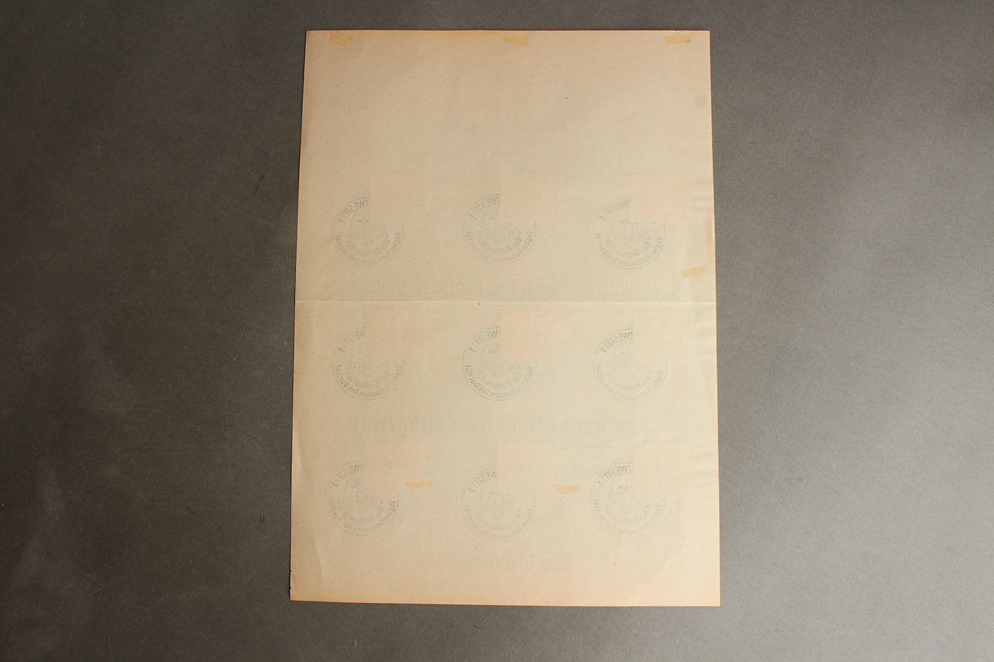 WW2 Tysk WHW Frimærker på samler-ark. Original.