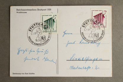 WW2 Tysk Postkort. Original.