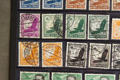 WW2 Tysk Lot af Frimærker. Flere gode og sjældne. 46 stk. Original.