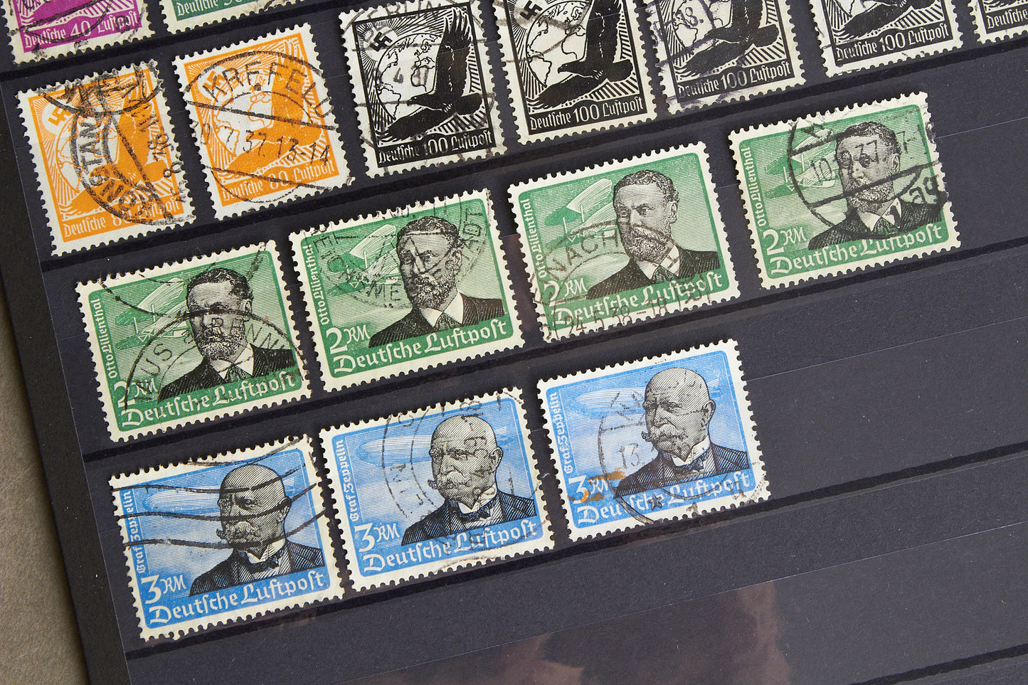 WW2 Tysk Lot af Frimærker. Flere gode og sjældne. 46 stk. Original.