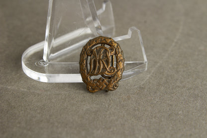 WW2 Tysk DRL Sportabzeichen i Bronze. Miniature. Original.