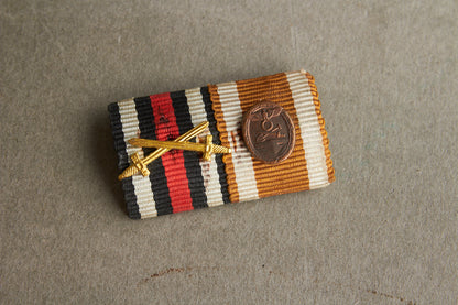 WW2 Tysk Spange med miniature. Original.