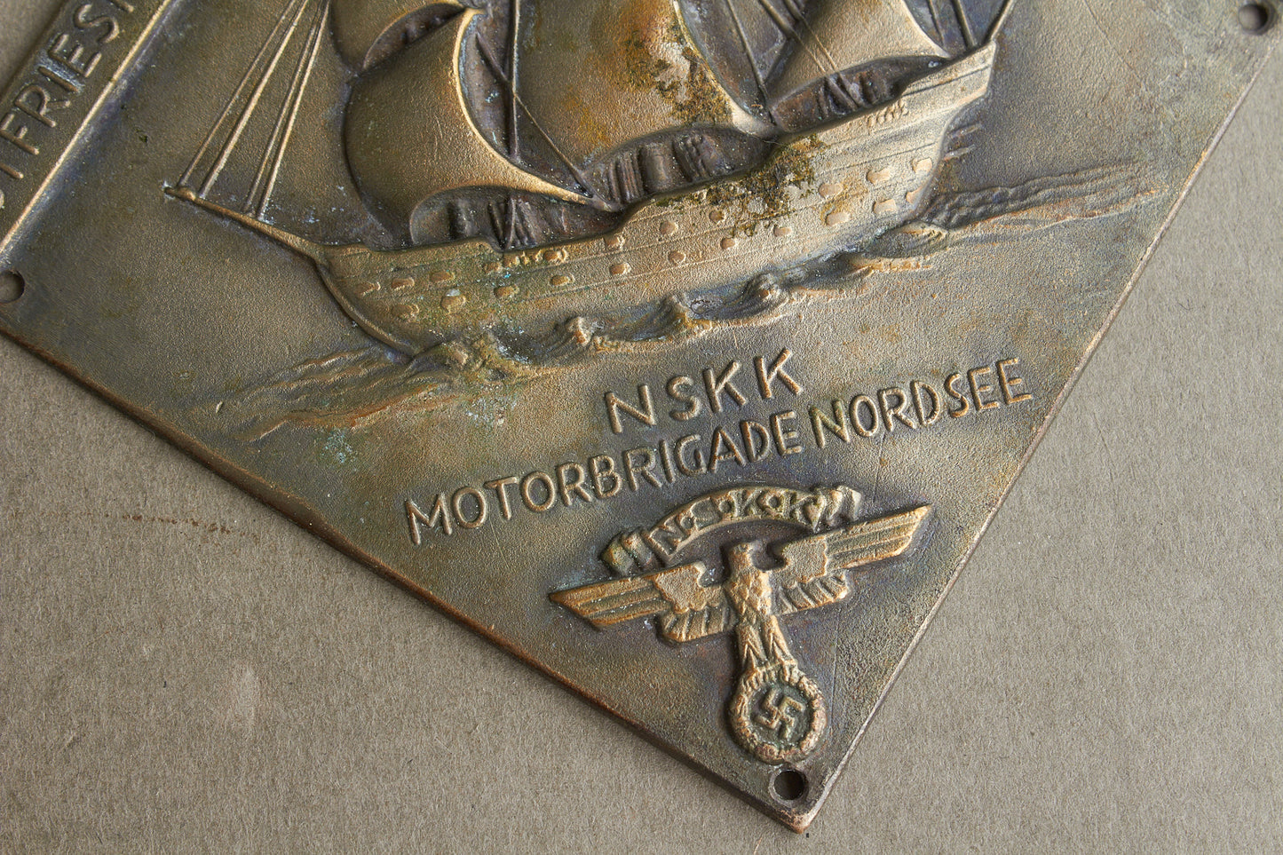 WW2 Tysk NSKK Plakette. Original.