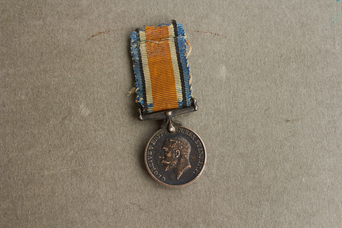 WW1 Engelsk "1914-1918" Miniature medalje i ægte sølv. Original.