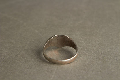 WW1 Tysk Veteran ring "1914-1917" & "SIEG ODER TOD". I ægte sølv. Original.