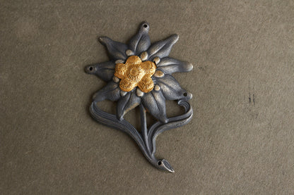 WW2 Tysk Gebirgsjäger M43 Kasket Egeløv. Original.