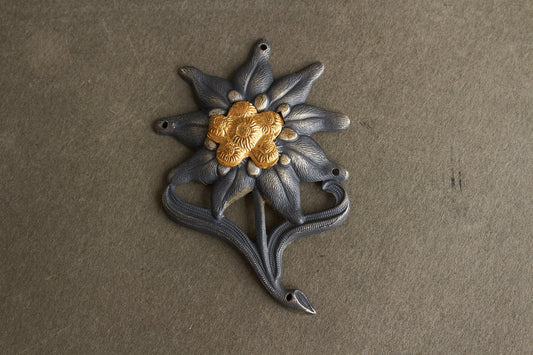 WW2 Tysk Gebirgsjäger M43 Kasket Egeløv. Original.