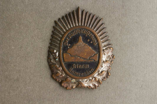 WW2 Tysk "Kyffhäuserbund" Kasket mærke. Med begge splitter. Original.