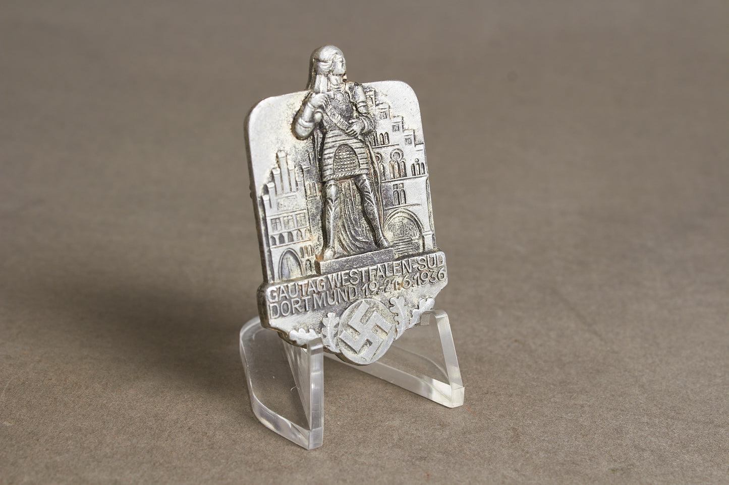 WW2 Tysk NSDAP "Gautag" Tinnie from 1936. Original.