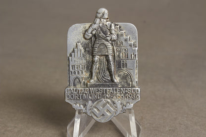 WW2 Tysk NSDAP "Gautag" Tinnie from 1936. Original.