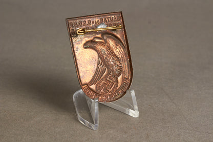 WW2 Tysk Tidlig NSDAP "Gautag" Tinnie fra 1935. Original.