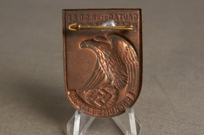 WW2 Tysk Tidlig NSDAP "Gautag" Tinnie fra 1935. Original.