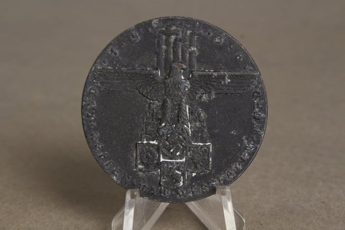 WW2 Tysk Tidlig NSDAP "Gautag" Tinnie fra 1938. Original.