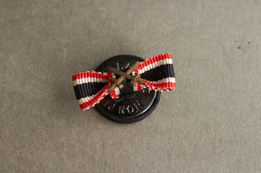 WW2 Tysk KVK m. sværd Sløjfespange. Original.