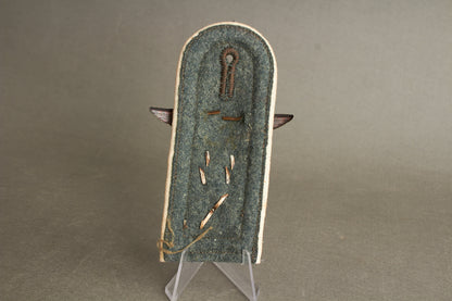 WW2 Tysk Wehrmacht Veteran "Souvenir". Skulderstrop med ørn (hagekors knækket). Original.