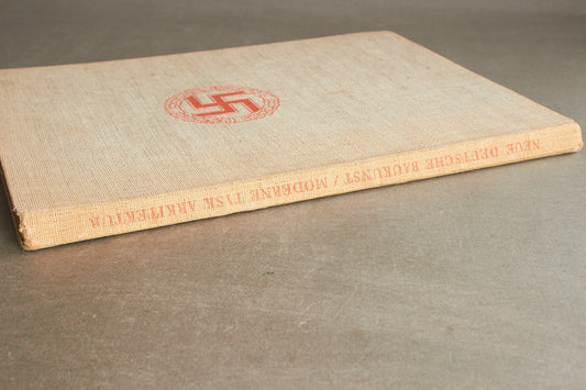 WW2 Tysk/Dansk Nazistisk udgivelse "Moderne Tysk Arkitektur". En af de bedre. A4-størrelse. Original.