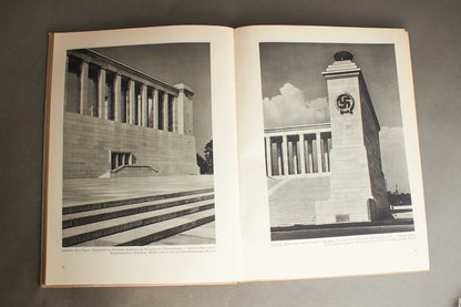 WW2 Tysk/Dansk Nazistisk udgivelse "Moderne Tysk Arkitektur". En af de bedre. A4-størrelse. Original.