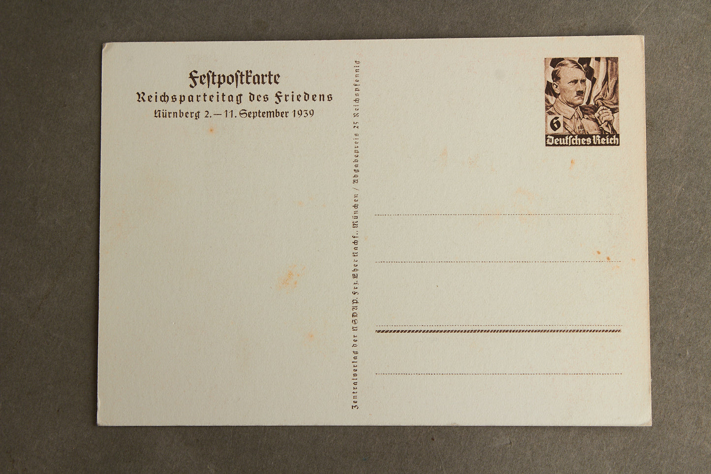 WW2 Tysk NSDAP Postkort. Original.