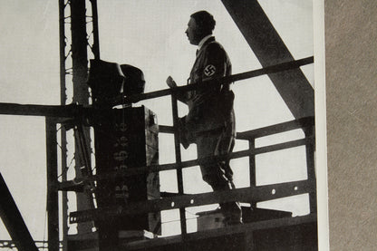 WW2 Tysk "Cigaretten Album" Billede. 12x17 cm. Godt motiv med AH. Original.