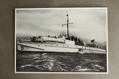 WW2 Tysk "Cigaretten Album" Billede. 12x17 cm. Godt Kriegsmarine motiv. Original.