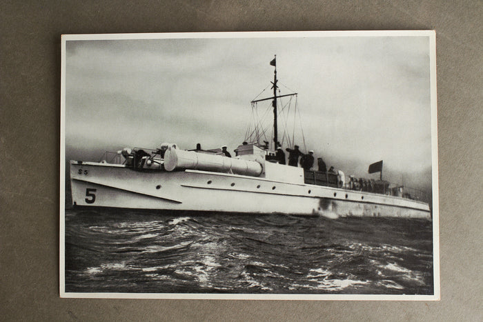 WW2 Tysk "Cigaretten Album" Billede. 12x17 cm. Godt Kriegsmarine motiv. Original.