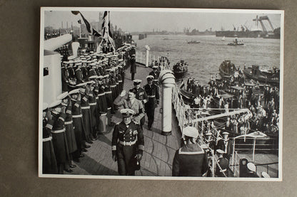 WW2 Tysk "Cigaretten Album" Billede. 12x17 cm. Godt Kriegsmarine motiv. Original.