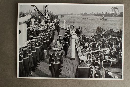 WW2 Tysk "Cigaretten Album" Billede. 12x17 cm. Godt Kriegsmarine motiv. Original.