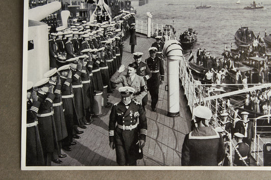 WW2 Tysk "Cigaretten Album" Billede. 12x17 cm. Godt Kriegsmarine motiv. Original.