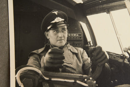 WW2 Tysk Foto af Luftwaffe Pilot. Original.
