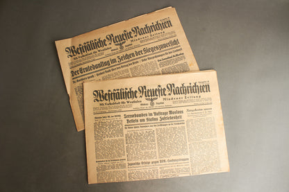 WW2 Tysk 2. stk. NSDAP Aviser. Original.